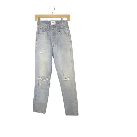 Anine Bing Sonya Jeans Classic Blue Size 23 - Picture 5 of 14